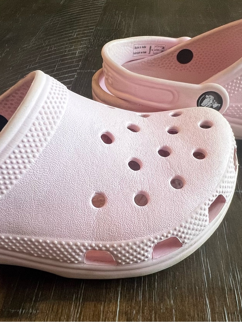 CROCS Kids Classic Clog - Pale Pink - Picture 6 of 7
